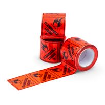 PVC Label FLAMMABLE LIQUID 3 96x100mm 500/RL