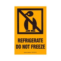 Refrigerate Do Not Freeze Labels