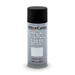 Stencil Spray Black 350gram
