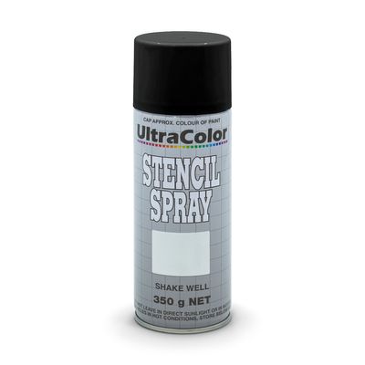 Stencil Spray Black 350gram