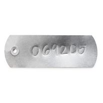 Aluminium Tags with Tie 75x25mm 1000/Pk