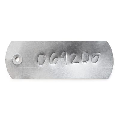 Aluminium Tags with Tie 75x25mm 1000/Pk