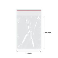 IMPAK Press Seal Bags 75x100mm 1000/ctn