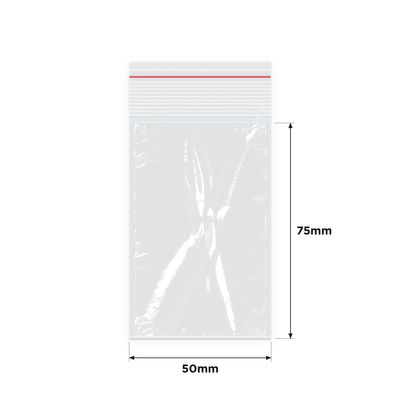 IMPAK Press Seal Bags 50x75mm 1000/ctn
