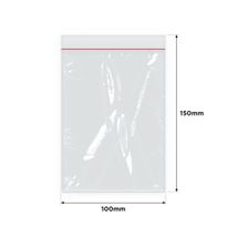 IMPAK Press Seal Bags 100x150mm 1000/ctn