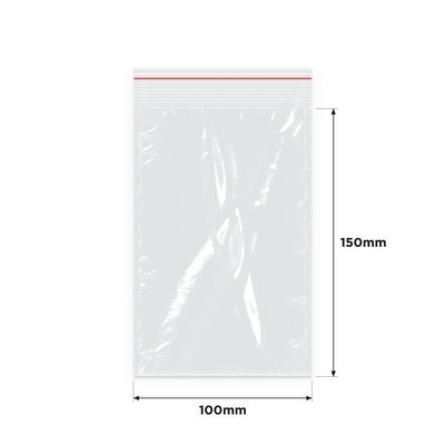 IMPAK Press Seal Bags 100x150mm 1000/ctn