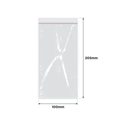 IMPAK Press Seal Bags 100x205mm 1000/ctn
