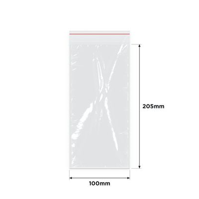 IMPAK Press Seal Bags 100x205mm 1000/ctn