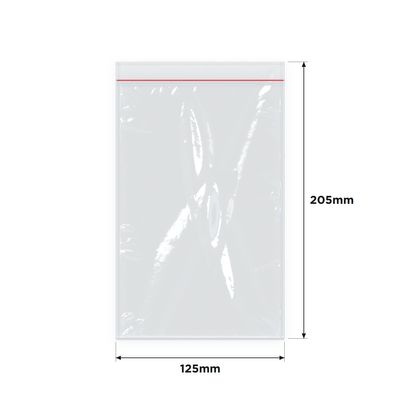 IMPAK Press Seal Bags 125x205mm 1000/ctn