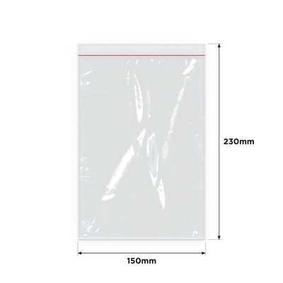 IMPAK Press Seal Bags 150x230mm 1000/ctn