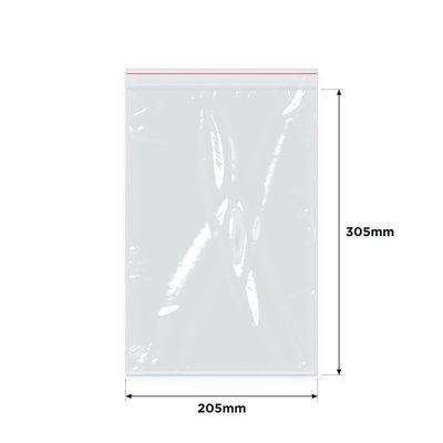 IMPAK Press Seal Bags 205x305mm 1000/ctn