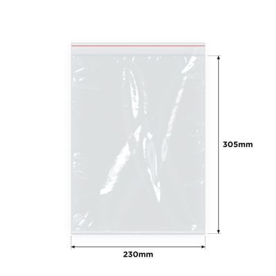 IMPAK Press Seal Bags 230x305mm 1000/ctn