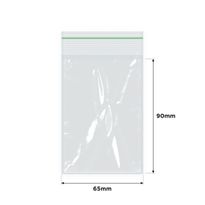 IMPAK Heavy Duty Press Seal Bags 65x90mm 1000/ctn