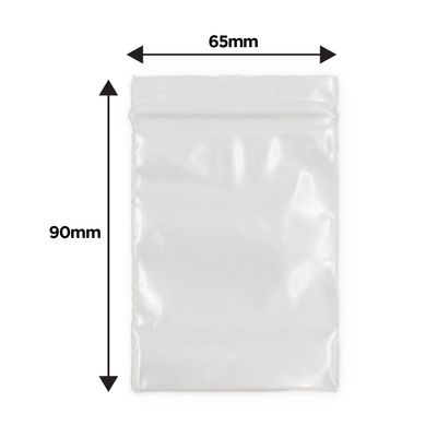 Pro-Loc Press Seal Bags H/Duty 65x90mm 1000/ctn