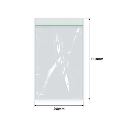 IMPAK Heavy Duty Press Seal Bags 90x150mm 1000/ctn