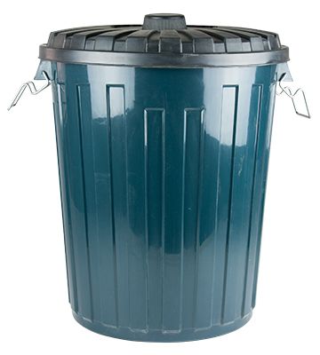 PLASTIC GARBAGE BIN WITH LID 75L