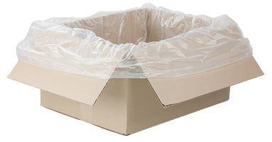 Carton Liners 635+380 x 635mm 16um Natural 500/ctn