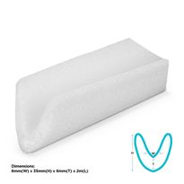 Poly Foam Edge Protector "V" 30x30mm x 2m Length