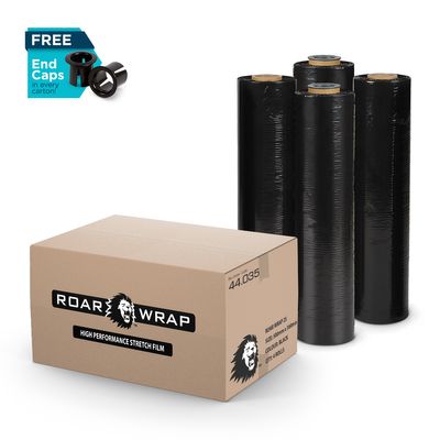 ROAR WRAP 25 Hand Stretch Wrap 500mmx360m Black