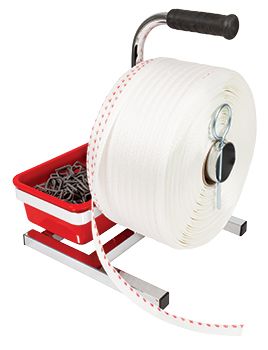 Woven Strapping 1 Red Line 19mmx700m (840kg)
