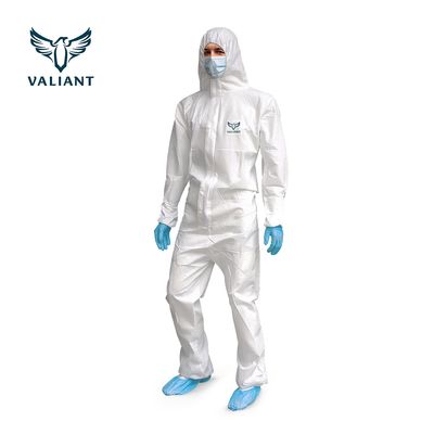 VALIANT White SMS Coveralls Type 5/6