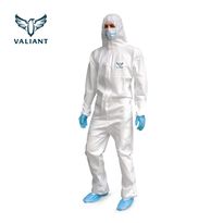 VALIANT White SMS Coveralls Type 5/6