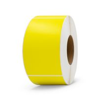 Yellow Direct Thermal Labels - 76mm Core