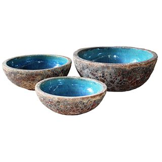 Lotus Water Bowl S/3 Rust