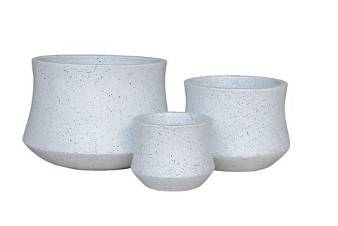 Hina Planter S/3 White