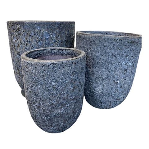 Fossil Adriatic Planter S/3 Lava