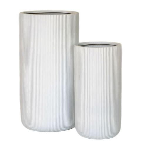 Bowen Tall Cylinder S/2 White