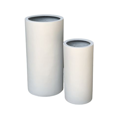 Murraya Tall Cylinder S/2 White