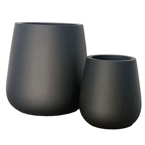 Cascade Planter S/2 Black