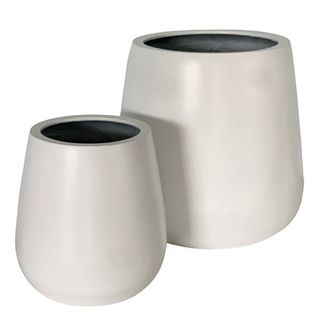 Cascade Planter S/2 White