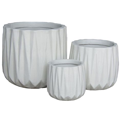 Indie Planter S/3 Ivory (2)