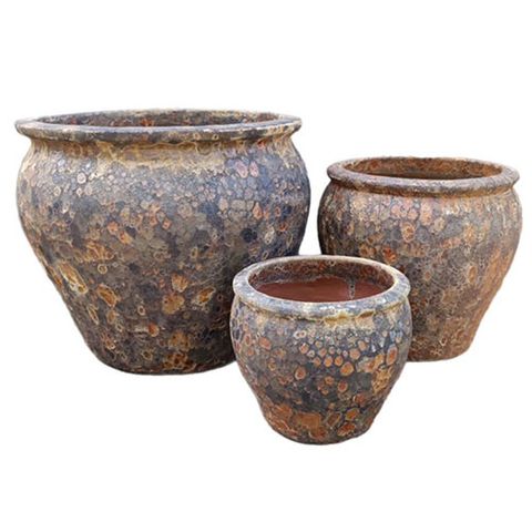 Fossil Mossman Planter S/3 Rust