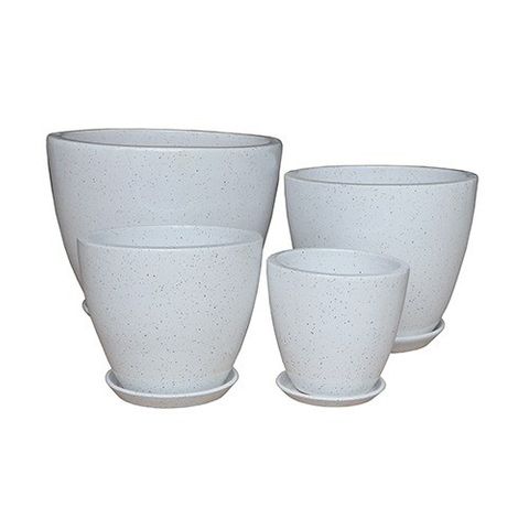 Lemont Egg S/4 White