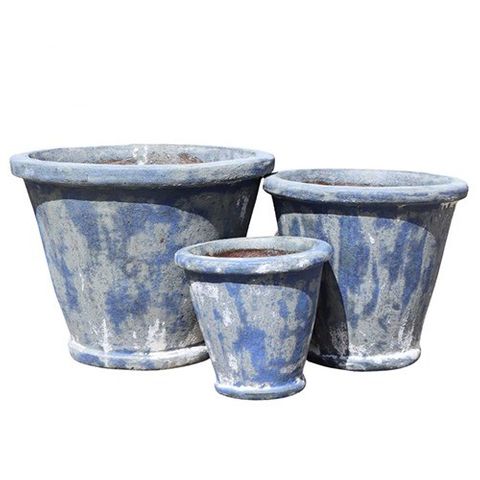 Annatto Cone S/3 Antique Blue