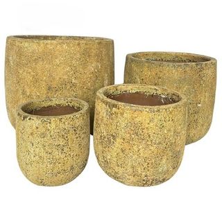Dorada U Pot S/4 Antique Yellow