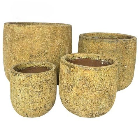 Dorada U Pot S/4 Antique Yellow