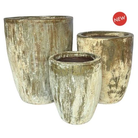 Dorada Planter S/3 Antique Green