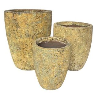 Dorada Planter S/3 Antique Yellow