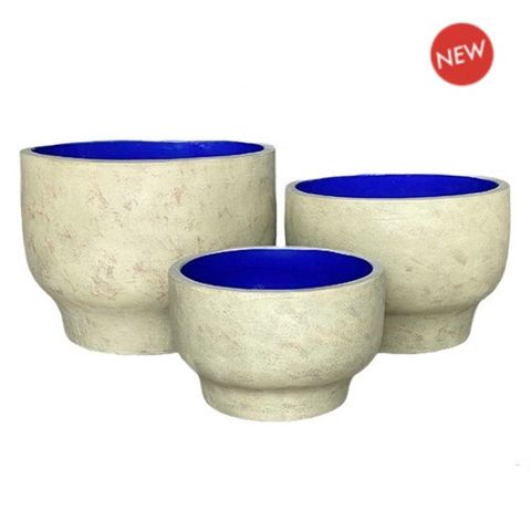 Nayan Water Bowl Blue S/3