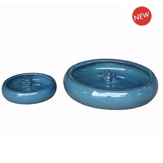 Robin Bird Bowl Blue S/2