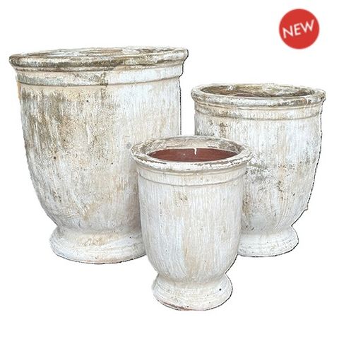 Dorada Urn S/3 Antique Green