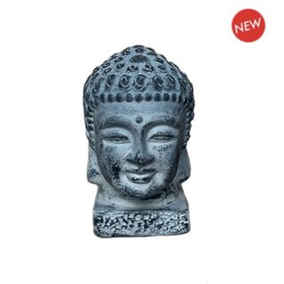 Small Buddha Head Antique Grey (4)