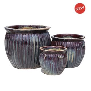 Bradford Planter Cream-Blue S/3