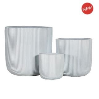 Small Bowen Pot S/3 White