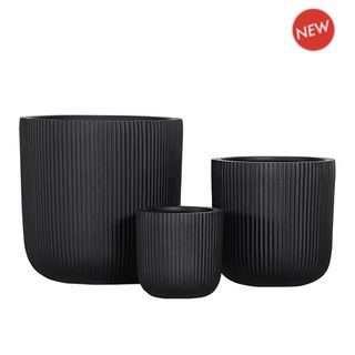 Small Bowen Pot S/3 Black