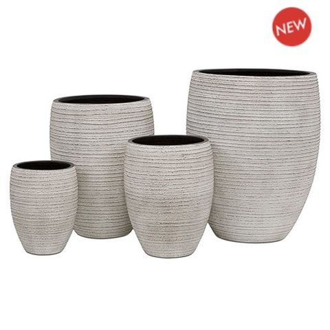 Esperance Tall Egg S/4 White